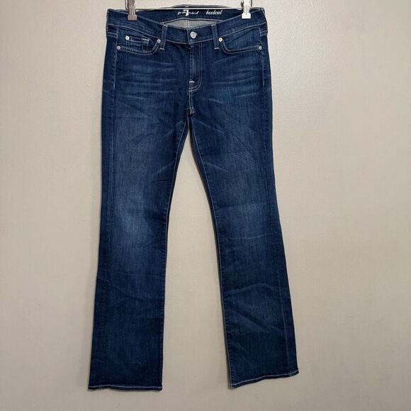 7 for all mankind boot cut dark wash jeans size 30 - Picture 1 of 7